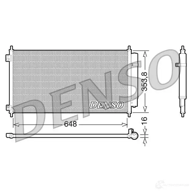 Радиатор кондиционера DENSO DCN40010 535454594 8717613486405 5P 5987