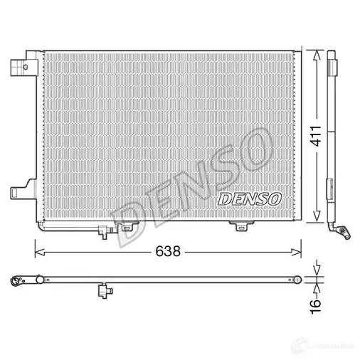 Радиатор кондиционера DENSO DCN17007 Y IKQ1 804468 8717613489260