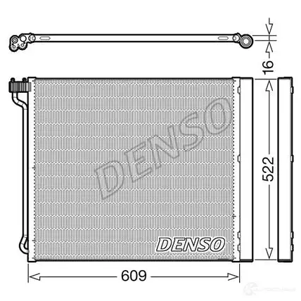 Радиатор кондиционера DENSO I SBWDC9 DCN05034 1437344591 изображение 0