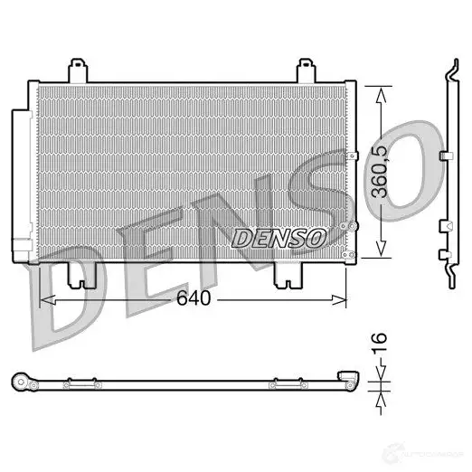 Радиатор кондиционера DENSO YC92 VCP 8717613486627 DCN51005 804734 изображение 0