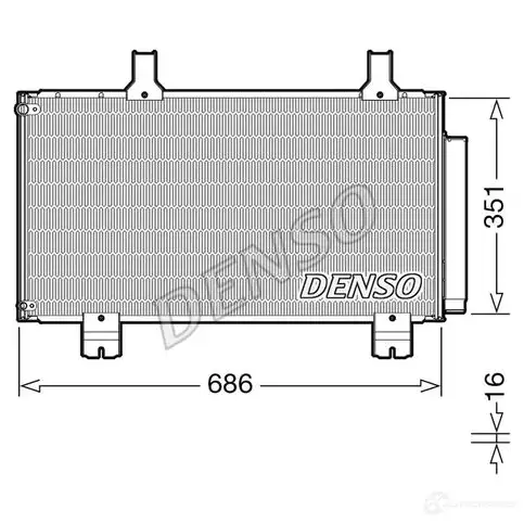 Радиатор кондиционера DENSO DCN40028 1437362568 R7DORY J изображение 0