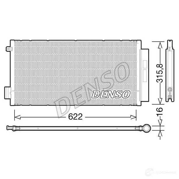 Радиатор кондиционера DENSO 8717613488133 01G6 ITT DCN09044 804366