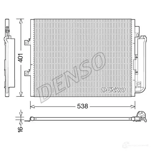 Радиатор кондиционера DENSO 804565 8717613489376 DCN23026 T H3YFUZ