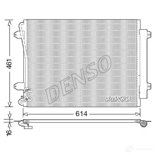 Радиатор кондиционера DENSO 804593 8717613489482 H3H RKGF DCN32011 изображение 0