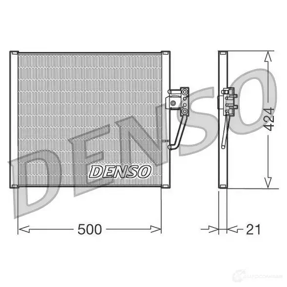 Радиатор кондиционера DENSO 804306 DCN05005 L0GP BP 8717613454312 изображение 0