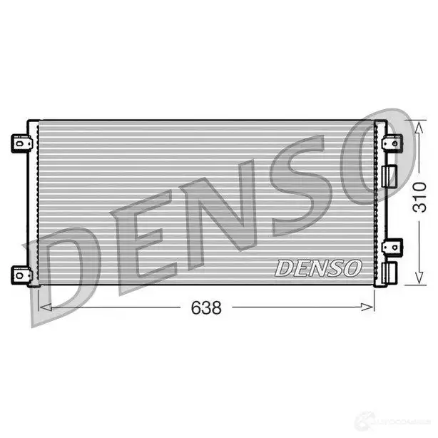 Радиатор кондиционера DENSO 8717613456132 U30 VECU DCN12002 804439 изображение 0