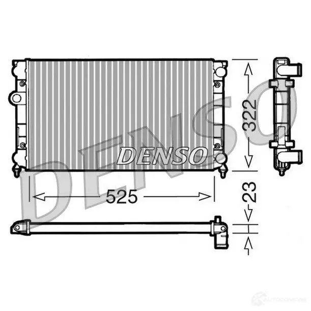 Радиатор охлаждения двигателя DENSO 807740 8717613470374 Z LWWK DRM32006 изображение 0