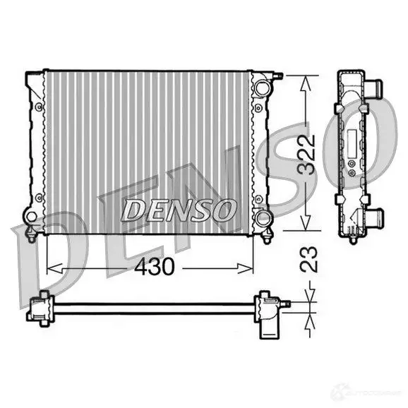 Радиатор охлаждения двигателя DENSO 807738 8717613470350 DRM32004 NUI 4Z изображение 0