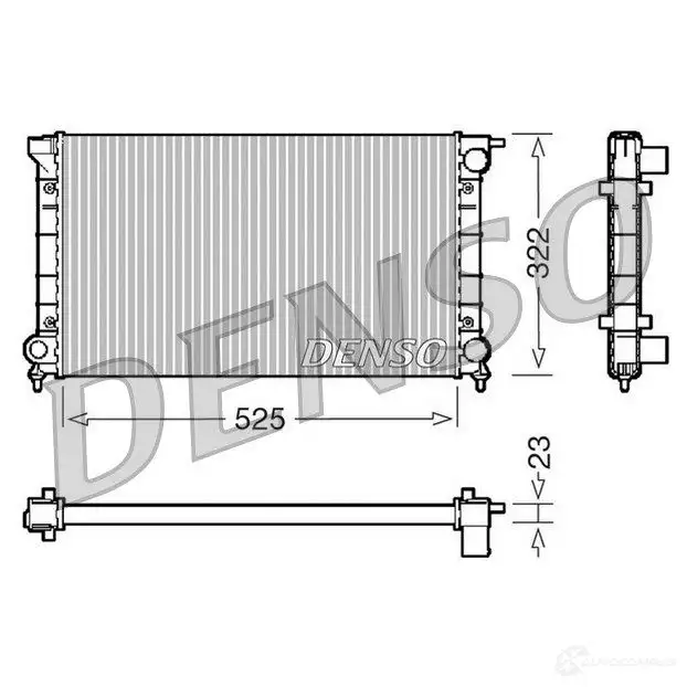 Радиатор охлаждения двигателя DENSO 807752 6K56 KP 8717613470497 DRM32024 изображение 0