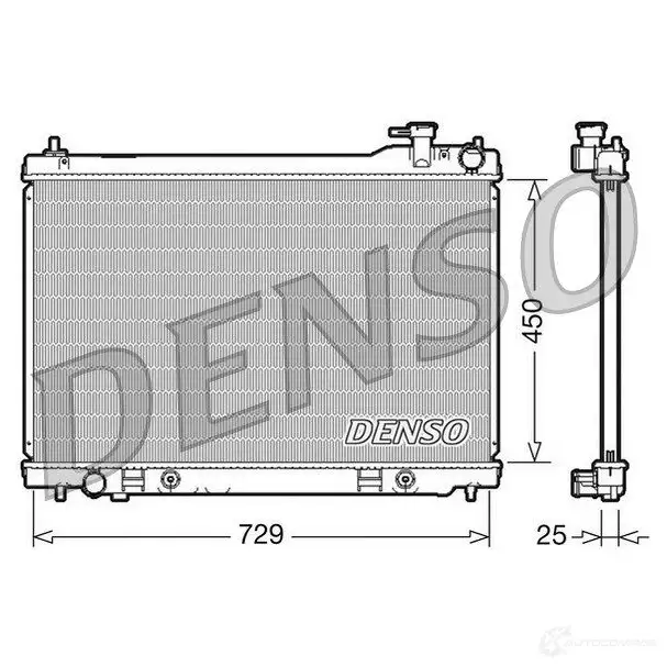Радиатор охлаждения двигателя DENSO 8717613484104 F 9NFS8 807987 DRM46100