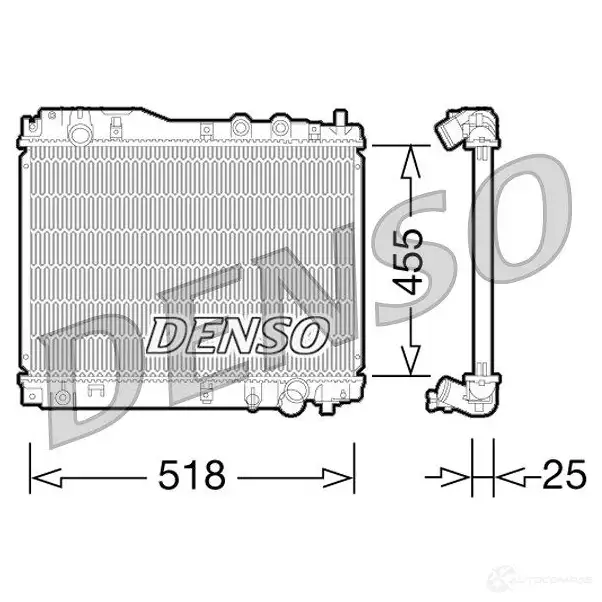 Радиатор охлаждения двигателя DENSO 8717613486689 DRM40027 807844 J6I 9C