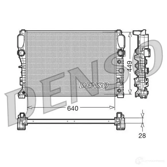 Радиатор системы охлаждения DENSO RTF DR 807498 8717613469354 DRM17091