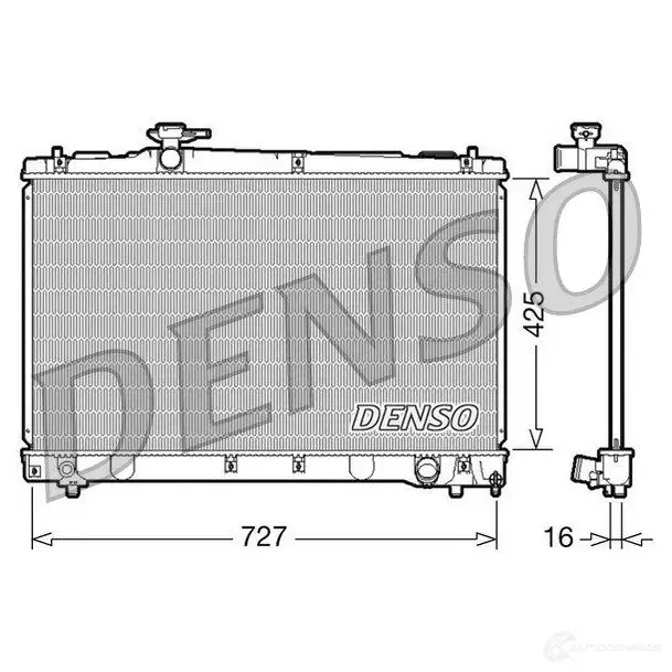 Радиатор охлаждения двигателя DENSO 8717613484302 68010550 D R38U DRM50034