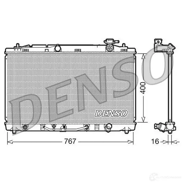 Радиатор охлаждения двигателя DENSO 8717613484289 DRM50030 627873692 TMQO IG