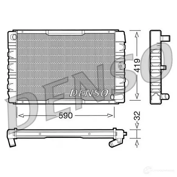 Радиатор охлаждения двигателя DENSO UC3DXY 1 807779 DRM33033 8717613474594 изображение 0