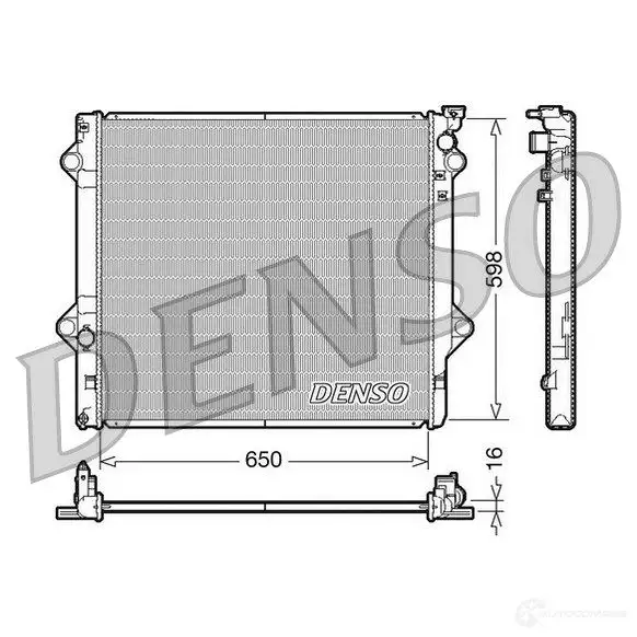 Радиатор охлаждения двигателя DENSO 6VKY O5 8717613484449 808065 DRM50048
