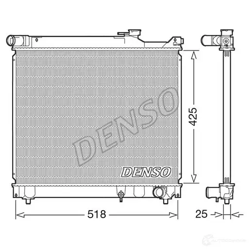 Радиатор охлаждения двигателя DENSO EZ NXG 8717613497623 DRM47037 1363173659