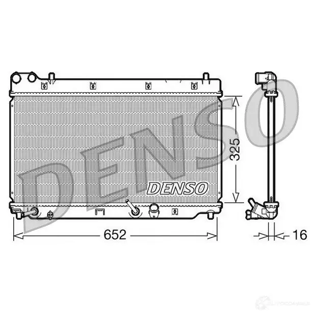 Радиатор охлаждения двигателя DENSO 807832 8717613483398 7NPE 6AE DRM40014