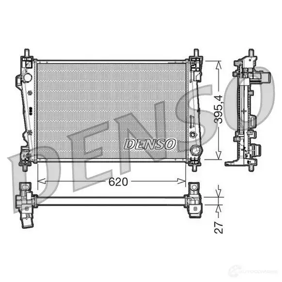 Радиатор охлаждения двигателя DENSO Y7 4482 8717613471869 drm01007 807089