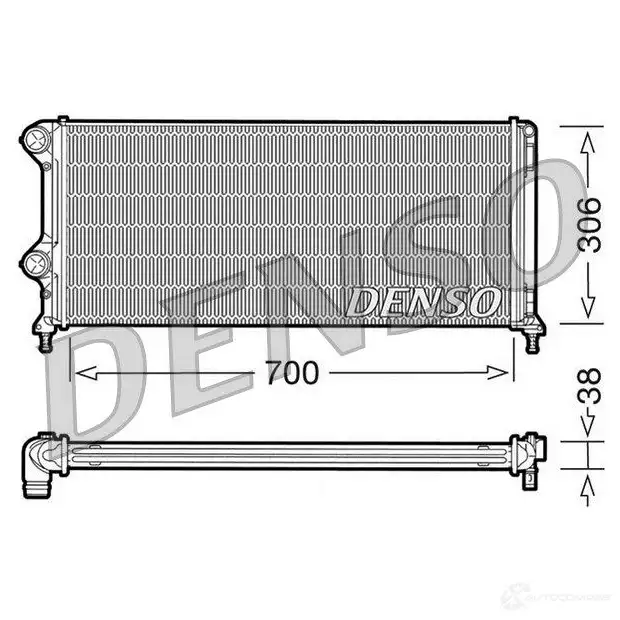 Радиатор охлаждения двигателя DENSO 8717613472200 807253 drm09060 4LR FC изображение 0