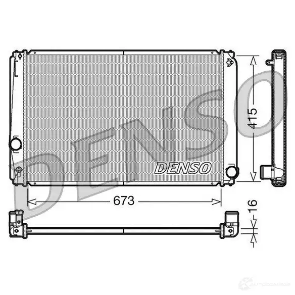 Радиатор охлаждения двигателя DENSO 808068 DRM50051 40UH0 JI 8717613484470