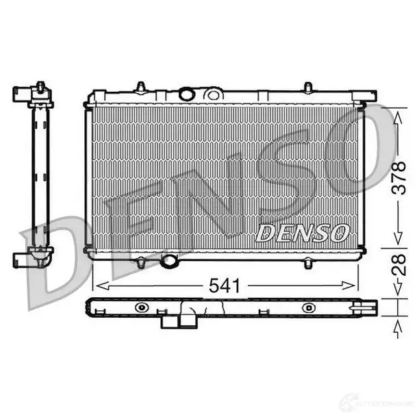 Радиатор охлаждения двигателя DENSO 807603 8717613470831 5QG NVVO DRM21021