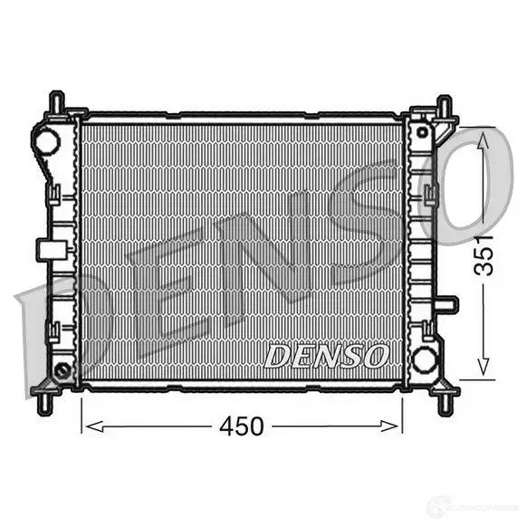 Радиатор охлаждения двигателя DENSO DRM10050 8717613473511 807354 5NFI FZB изображение 0