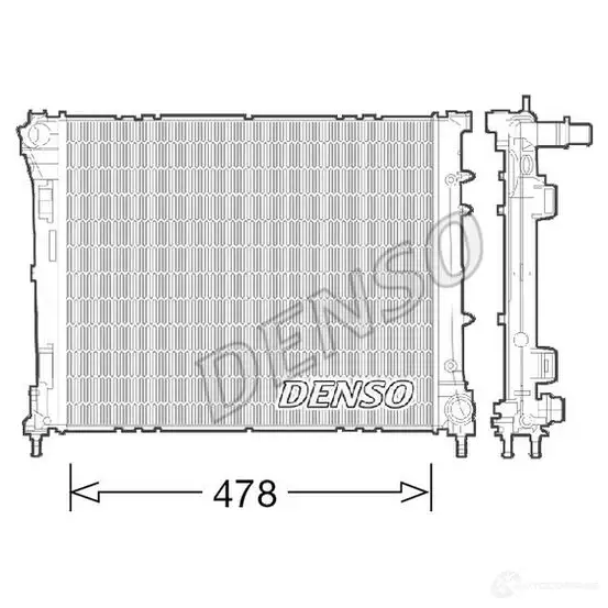 Радиатор охлаждения двигателя DENSO 1210471553 XTZW O 8717613494950 drm09043
