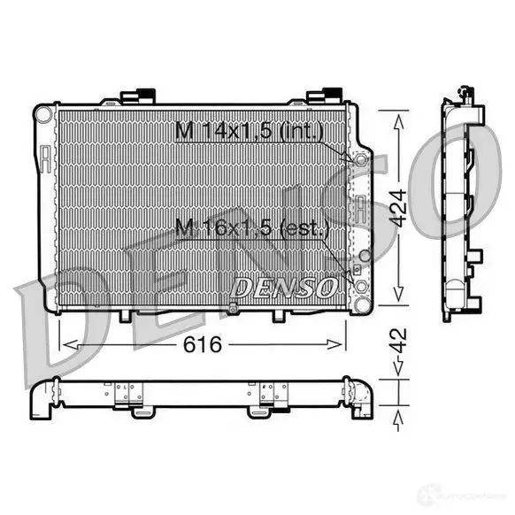 Радиатор охлаждения двигателя DENSO RP B3O 807486 DRM17073 8717613469231 изображение 0