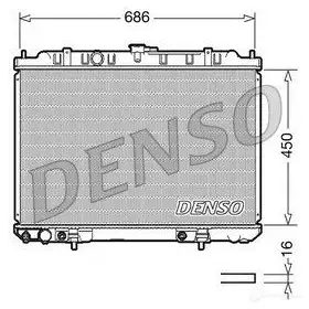 Радиатор охлаждения двигателя DENSO 753487208 X8 PRG DRM46008 8717613483930 изображение 0