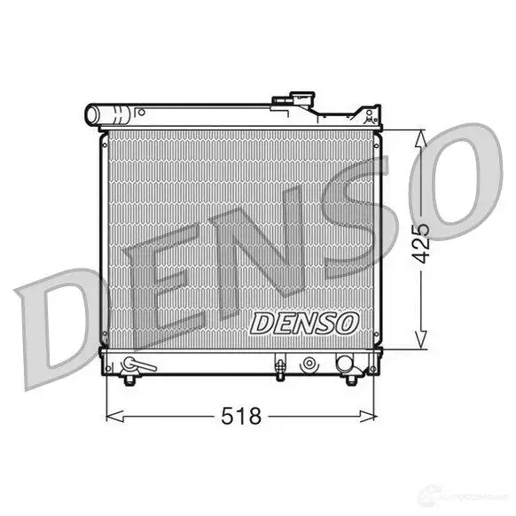 Радиатор охлаждения двигателя DENSO 8717613475249 DRM47012 808000 7O5 NJ изображение 0