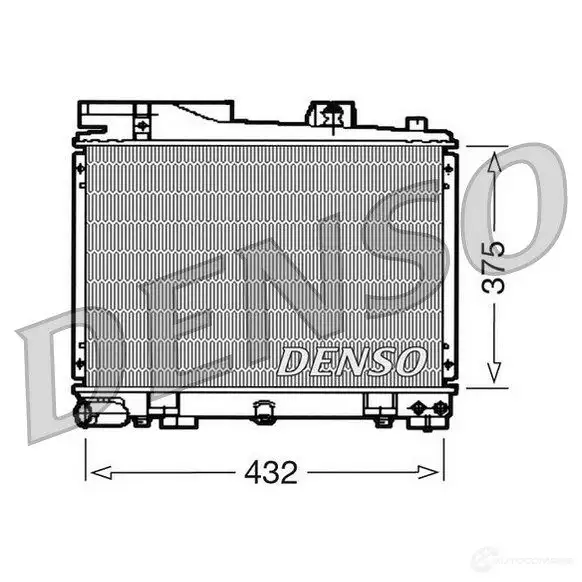 Радиатор охлаждения двигателя DENSO DRM05034 807144 MQ 3BP4 8717613468340 изображение 0