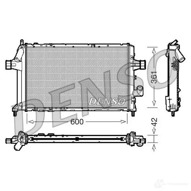 Радиатор охлаждения двигателя DENSO 807563 18FOK5 7 DRM20085 8717613470015