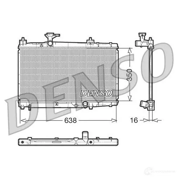 Радиатор охлаждения двигателя DENSO 8717613475324 I3OA 6 DRM50007 808029