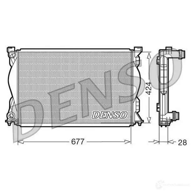 Радиатор охлаждения двигателя DENSO 807117 PVW Z3E 8717613468104 DRM02036
