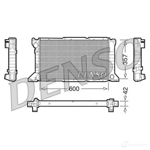 Радиатор охлаждения двигателя DENSO CKTNGQ 2 807386 8717613473795 DRM10100 изображение 0