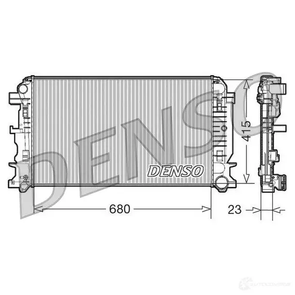 Радиатор охлаждения двигателя DENSO HF2 US 807439 DRM17018 8717613478349 изображение 0