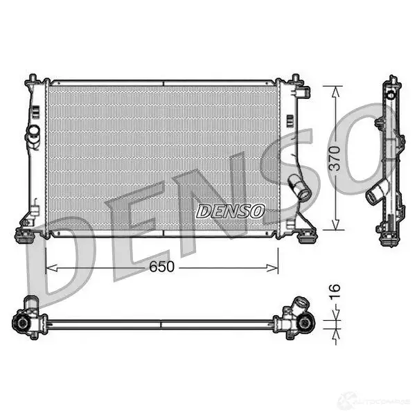 Радиатор охлаждения двигателя DENSO 807367 8717613484661 BQ A8ZK DRM10076