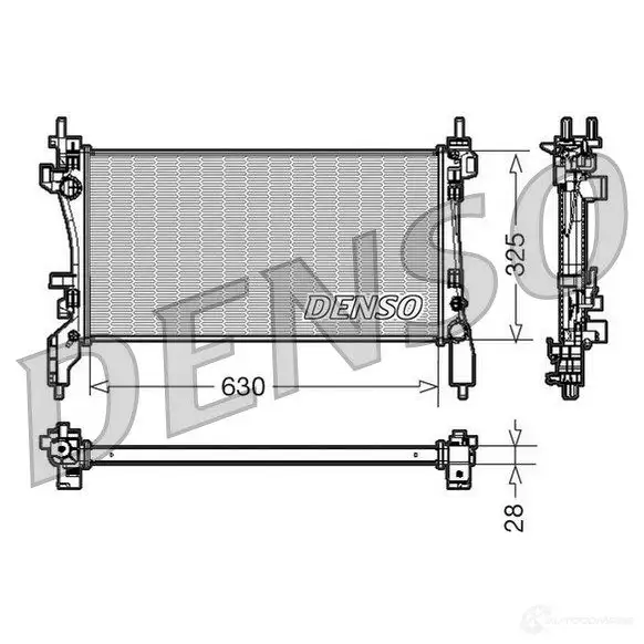 Радиатор охлаждения двигателя DENSO 1 HC5X DRM09173 8717613478240 807321