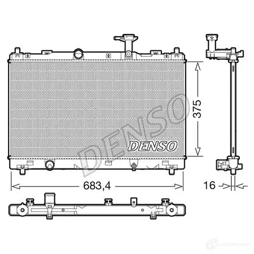 Радиатор системы охлаждения DENSO 1437343270 5Y646Y P DRM47038 изображение 0