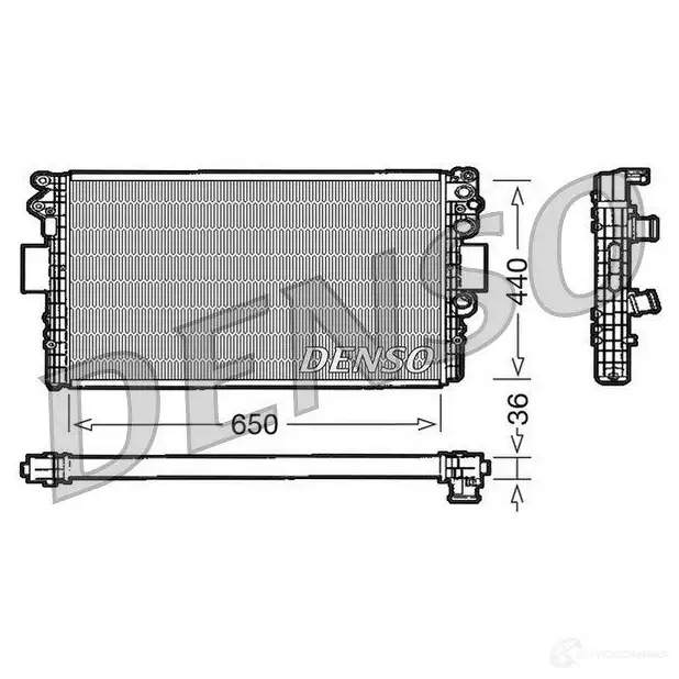 Радиатор охлаждения двигателя DENSO 807399 XLDKI U 8717613472880 drm12004