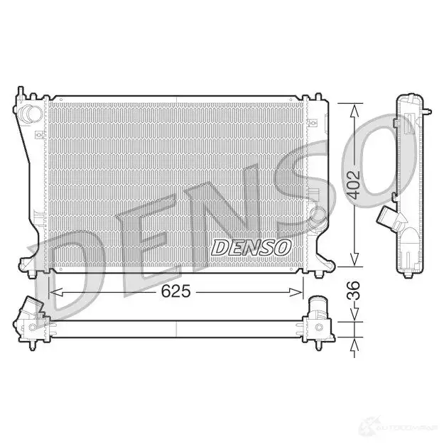 Радиатор охлаждения двигателя DENSO 808086 DRM50073 CG XR7XD 8717613486528 изображение 0