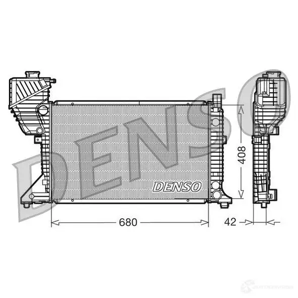 Радиатор охлаждения двигателя DENSO DRM17011 807432 8717613468814 U Y0XD изображение 0