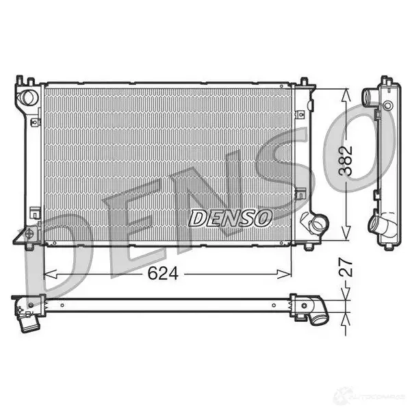 Радиатор охлаждения двигателя DENSO drm50027 808048 GSV22X 7 8717613475508 изображение 0