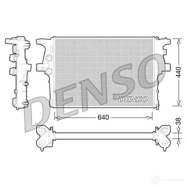Радиатор охлаждения двигателя DENSO V0 ZB5 152774401 8717613487990 drm12008