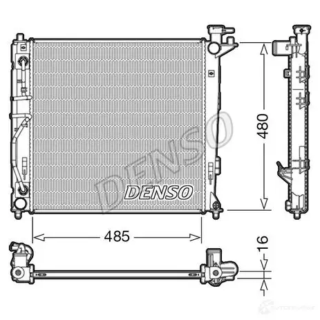 Радиатор охлаждения двигателя DENSO DRM41007 807861 8717613492789 DHVN Z8Q изображение 0