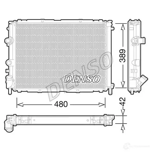 Радиатор охлаждения двигателя DENSO DRM23033 25I SE 807662 8717613488034