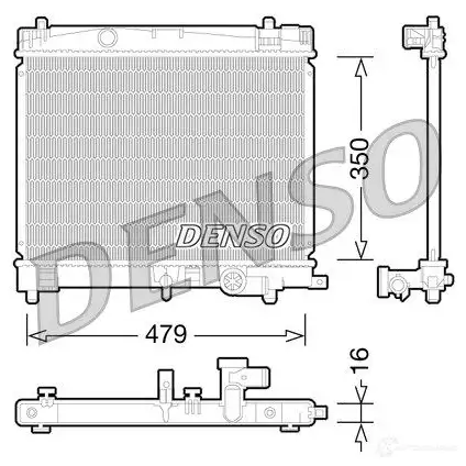 Радиатор охлаждения двигателя DENSO 808091 DRM50078 QMRI Z2L 8717613486573 изображение 0