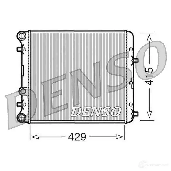 Радиатор охлаждения двигателя DENSO 8717613470299 807731 DRM27002 WWPO 2 изображение 0