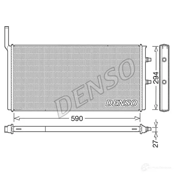 Радиатор охлаждения двигателя DENSO DRM05009 807128 1A60 SN 8717613497685 изображение 0